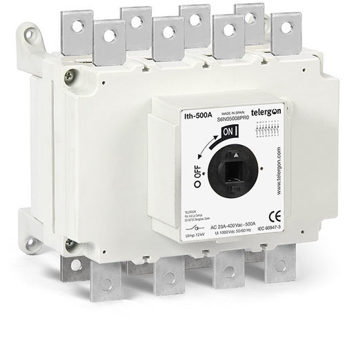 Interruttore-sezionatore motorizzato - S6N0800 - Telergon - multipolare / AC / montato su binario elettrificato
