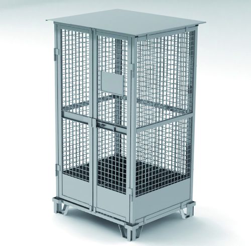 Cassa-pallet in acciaio - 1E 000 19x series - Morandin Contenitori Industriali - in filo metallico / di stoccaggio / per bottiglie