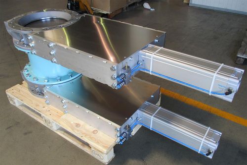 Valvola a ghigliottina - DN 400 - ARP GmbH & Co. KG - elettrica / per aspirazione