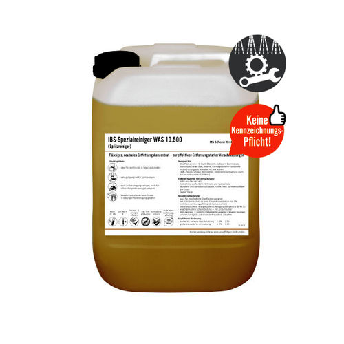 Detergente a base acqua - WAS 10.500 - IBS Scherer - di vetro / di pulizia / ad alta prestazione