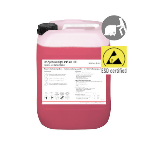 Detergente in fase acquosa - WAS 40.100 - IBS Scherer - di pulizia / per materiale ceramico / ad alta prestazione
