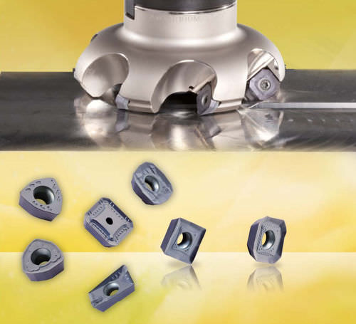 Inserto da taglio di fresatura - AH130 - Tungaloy EUROPE - per acciaio inossidabile / rivestimento PVD