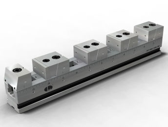 Morsa per macchina utensile - SVF-A series - Leave Industrial - in acciaio / a serraggio multiplo