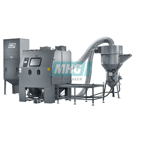 Cabina di sabbiatura a pressione - SMG 300 D - MHG Strahlanlagen GmbH - manuale / con tavola girevole