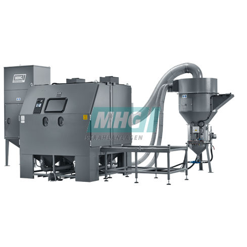 Cabina di sabbiatura a pressione - SMG 500 D - MHG Strahlanlagen GmbH - manuale / con tavola girevole