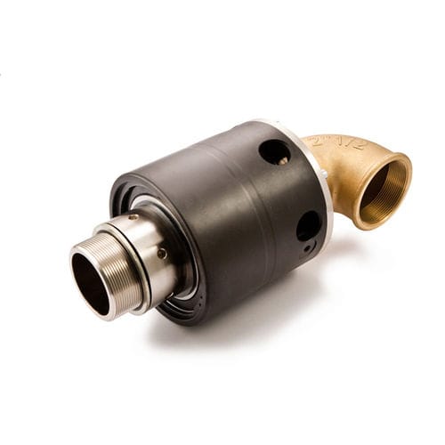 Giunto rotante per acqua - S series - ROTOFLUX s.r.l. - in ottone nichelato / a forte passaggio / con guarnizione