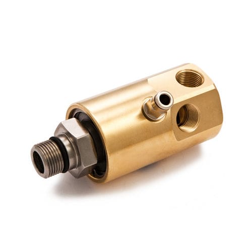 Giunto rotante per acqua - S series - ROTOFLUX s.r.l. - a 2 passaggi / in ottone / in acciaio inossidabile