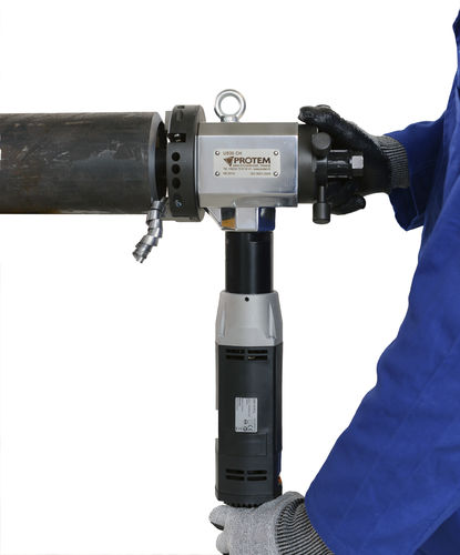 Smussatrice pneumatica - US30CH - PROTEM - portatile / per tubo di caldaia / a presa interna