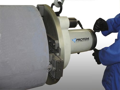 Smussatrice portatile - US 150 - PROTEM - per estremità di tubi / per carichi eccezionali