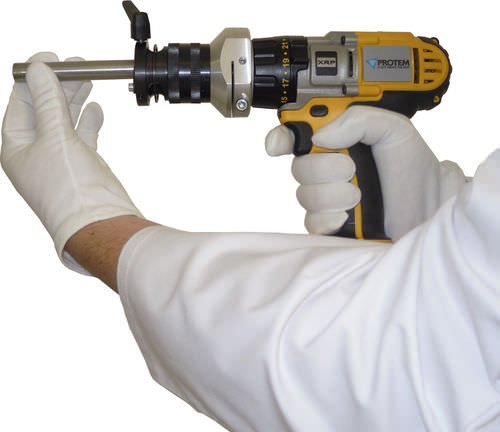 Macchina intestatrice per tubi portatile - PROTEM SE-2T - PROTEM - elettrica