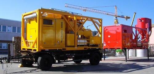 Unità di aspirazione di polvere - VacTrailer - Wieland Lufttechnik GmbH + Co.KG - industriale / mobile / con motore diesel