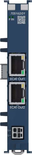 Modulo di comunicazione RJ45 - JUMO I/O system communication module 2-channel - JUMO GmbH & Co. KG - EtherCAT / 2 porte / su guida DIN