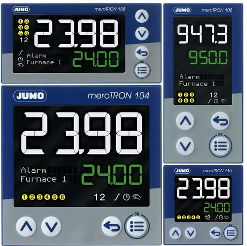 Controllore di processo multicanale - JUMO meroTRON - JUMO GmbH & Co. KG - a multiple uscite / programmabile / Modbus