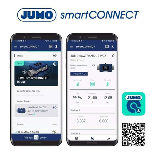 Applicazione mobile di configurazione e diagnostica - JUMO smartCONNECT - JUMO GmbH & Co. KG - di acquisizione dati / di supervisione / per misuratore