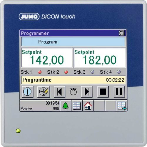 Controllore di processo Modbus - JUMO DICON touch - JUMO GmbH & Co. KG - programmabile / modulare / multicanale