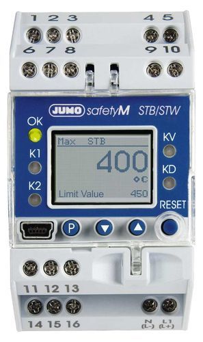 Limitatore di temperatura con display LCD - JUMO safetyM STB/STW - JUMO GmbH & Co. KG - di processo / per supervisione di processo / di sicurezza