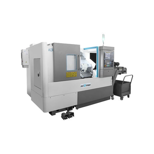 Centro di tornitura CNC - KDCK-25 - Zhejiang KAIDA Machine Tool CO., LTD. - 2 assi / con bancale inclinato / 8 utensili