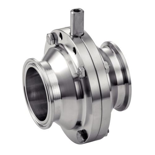 Valvola a farfalla - 63451 - BENE INOX - per liquidi alimentari e bevande / con flangia / in acciaio inossidabile