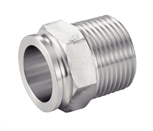 Nipplo in acciaio inossidabile - 5235 - BENE INOX - filettato / esagonale / dritto