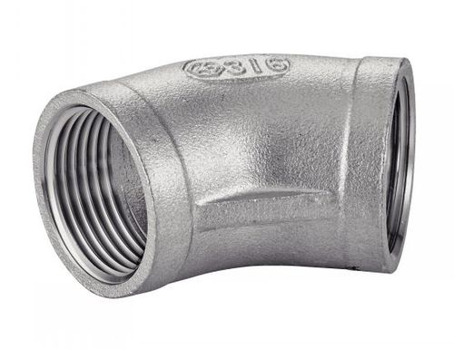 Raccordo idraulico - 5245 - BENE INOX - ad avvitamento / gomito a 45° / in acciaio inossidabile