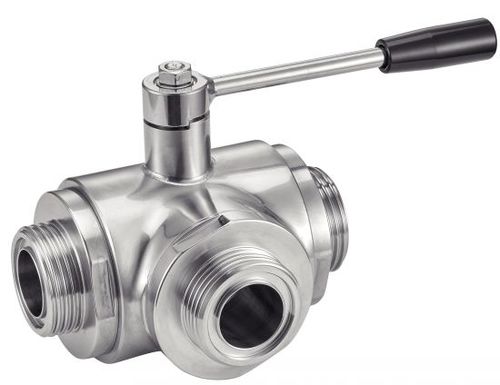 Valvola a sfera - 61377 - BENE INOX - a leva / per liquidi alimentari e bevande / filettata