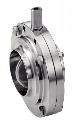 Valvola a farfalla - 64311 - BENE INOX - per liquidi alimentari e bevande / in acciaio inossidabile