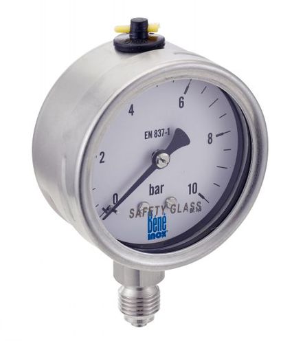 Manometro con quadrante - 7315 - BENE INOX - filettato / in acciaio inossidabile / a tubo Bourdon