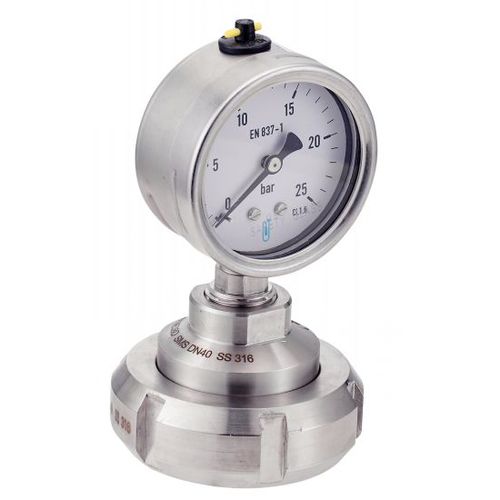 Manometro con quadrante - 7321 - BENE INOX - in acciaio inossidabile / a membrana / di processo