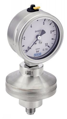 Manometro con quadrante - 7323 - BENE INOX - filettato / in acciaio inossidabile / a membrana