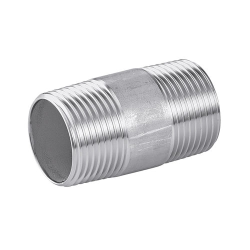 Nipplo in acciaio inossidabile - 5215 - BENE INOX - saldato / dritto / con doppia filettatura