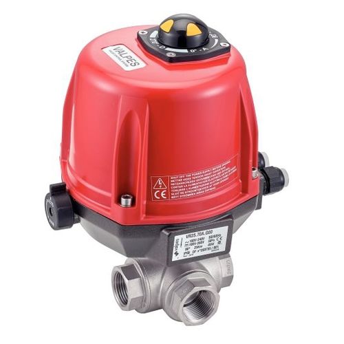 Valvola a sfera - 50228 - BENE INOX - con attuatore elettrico / di arresto / femmina-femmina