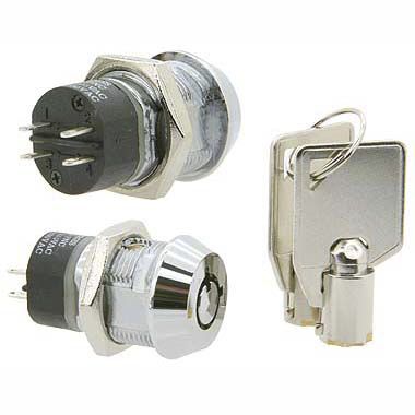 Interruttore a chiave - S206 series - Camlock Systems - bipolare / elettromeccanico