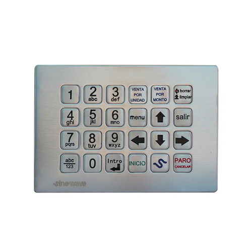 Tastiera numerica 24 tasti - B734 - Joiwo Explosion Proof Science and Technology - ad incastro / in acciaio inossidabile / IP65