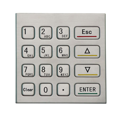 Tastiera numerica 16 tasti - B725 - Joiwo Explosion Proof Science and Technology - ad incastro / in acciaio inossidabile / IP65