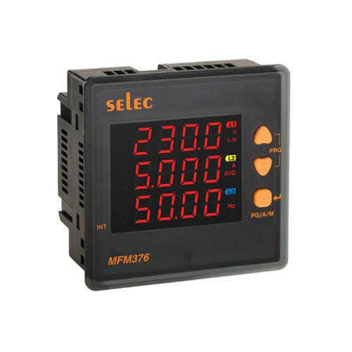 Multimetro digitale - MFM376 series - SELEC Controls Pvt. Ltd. - montato su pannello / cat I / di frequenza