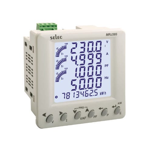 Multimetro digitale - MRJ385 series - SELEC Controls Pvt. Ltd. - montato su pannello / cat I / di frequenza