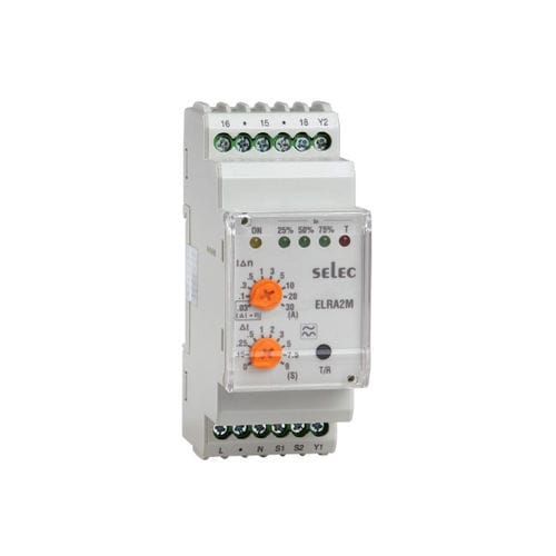Relè di protezione con dispersione a terra - ELRA2M - SELEC Controls Pvt. Ltd. - di corrente / di livello / 1NA/NC