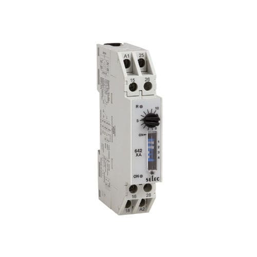 Temporizzatore analogico - 642XA - SELEC Controls Pvt. Ltd. - con attrazione ritardata / su guida DIN