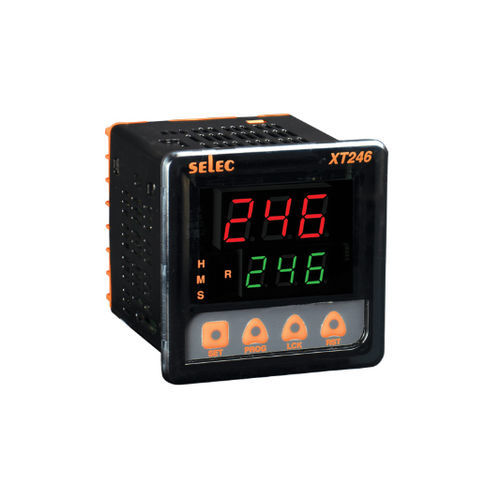 Temporizzatore digitale - XT246 - SELEC Controls Pvt. Ltd. - con attrazione ritardata / montato su pannello / DPDT