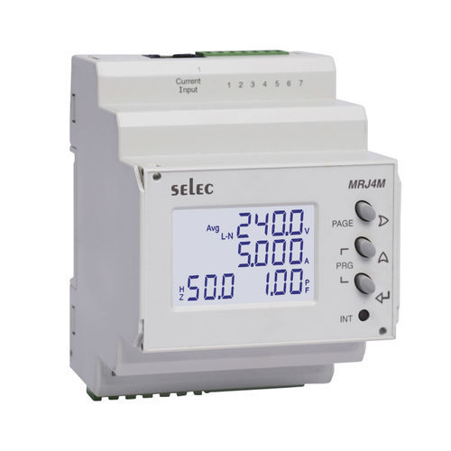 Multimetro digitale - MRJ4M series - SELEC Controls Pvt. Ltd. - su guida DIN / cat I / di frequenza
