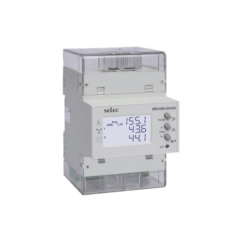 Multimetro digitale - MRJ4M-QUAD - SELEC Controls Pvt. Ltd. - su guida DIN / cat I / di frequenza