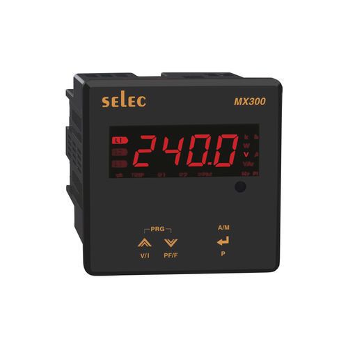 Contatore di energia elettrica monofase - MX300 series - SELEC Controls Pvt. Ltd. - da montare su pannello / con uscita digitale / programmabile