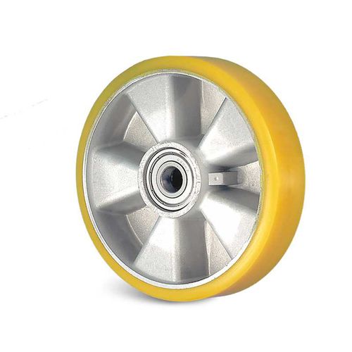 Ruota con fascia - 21 R series - GUITEL HERVIEU - in alluminio / a sfere / Shore A