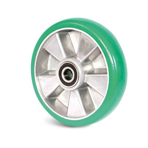Ruota con fascia - 215 R series - GUITEL HERVIEU - in alluminio / a sfere / Shore A