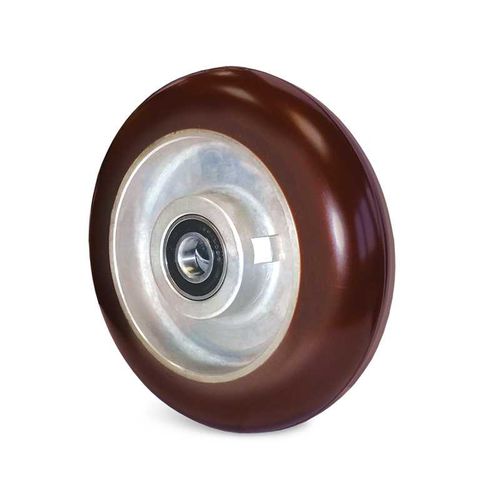 Ruota con fascia - 216 et 246 R series - GUITEL HERVIEU - in alluminio / a sfere / Shore A