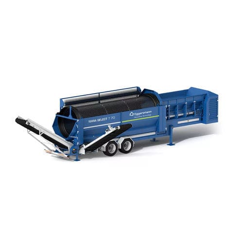 Vaglio di processo - TERRA SELECT T 70 - Eggersmann Recycling Technology - per via umida / mobile / a tamburo