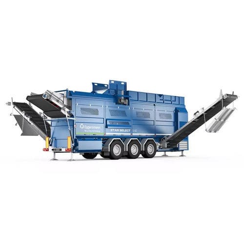 Vaglio mobile - STAR SELECT S 60 - Eggersmann Recycling Technology - per rifiuti / 3 frazioni