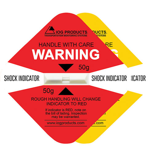 Indicatore di forza - IOG Products, LLC - Impact-O-Graph Devices - d'urto / etichette / non manomettibile