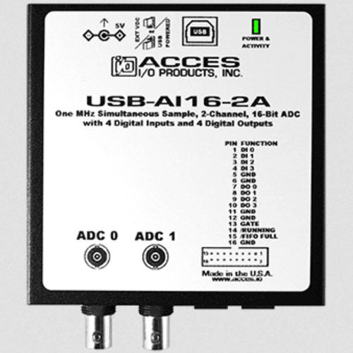 Convertitore di segnale digitale - USB-AI16-2A - ACCES I/O Products, Inc. - analogico / a doppio canale