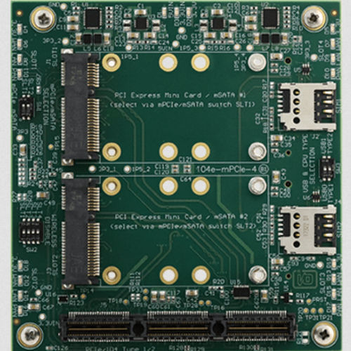 Carrier board industriale - 104e-mPCIe-4A - ACCES I/O Products, Inc.